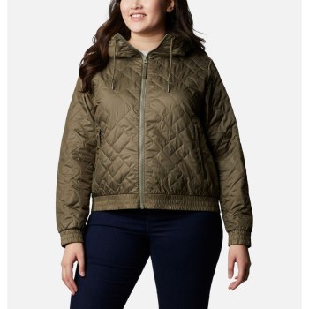 Columbia Ženske Jakne - Sweet View Insulated Bomber Plus Size Sive Zelene | OHRA-19672